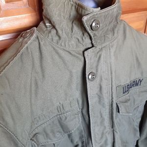 Vintage Military Jacket size Short Medium VETERAN Owned Army Air Defense